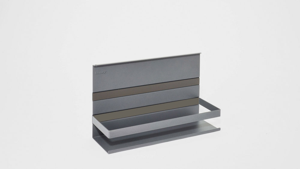 ЛинероМозаик полка+рейлинг, 350x110x200мм, цвет АНТРАЦИТ Kessebohmer | официальный магазин