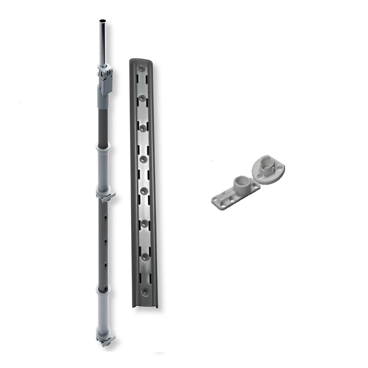 Комплект установочный Леманс H 720-900 (Ось + крепежный профиль для полок) АНТРАЦИТ