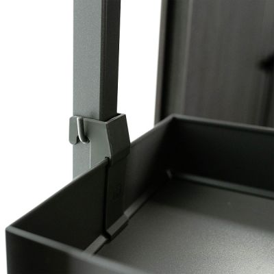 КОМПЛЕКТ ЧВ, Диспенса 90° 150 мм, H 1900-2300, Арена ПЬЮР 6 полок, цвет АНТРАЦИТ Kessebohmer | официальный магазин